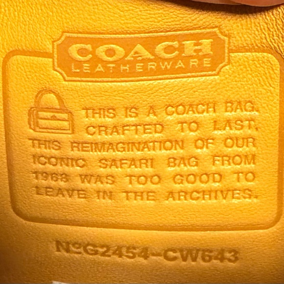 The Coach Originals Glovetanned Leather Mini Safari Tote - mustard/yellow - Picture 6 of 14